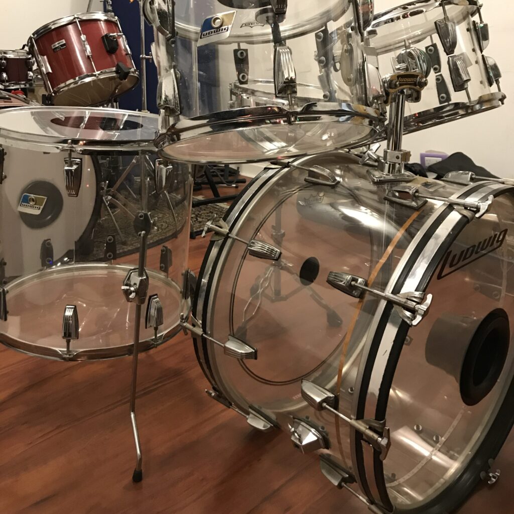 Bateria Ludwig VistaLite Clear 1979