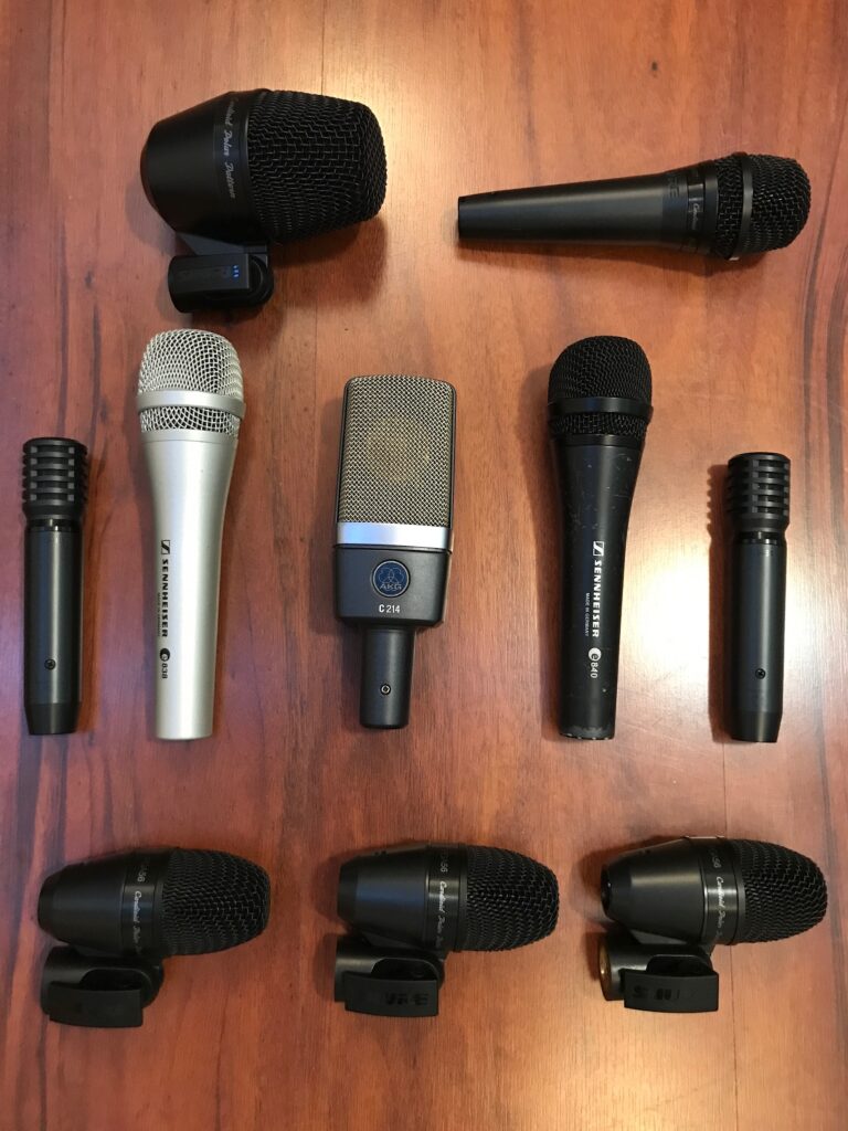 Microfonos del estudio